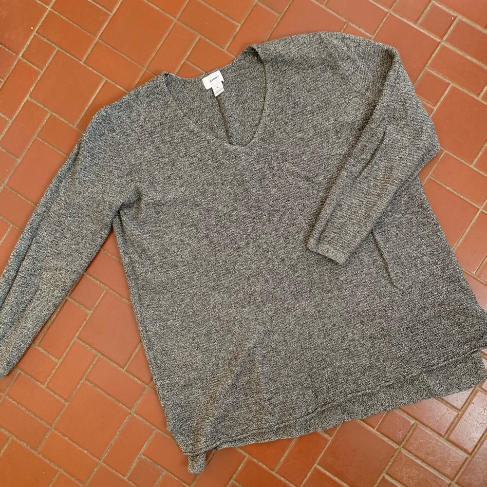 Old Navy marled v neck tunic sweater